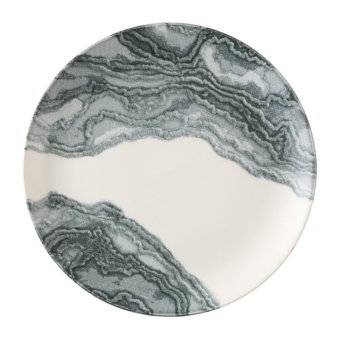 Churchill Tide Black Evolve Coupe Plates 285mm (12 Pack)