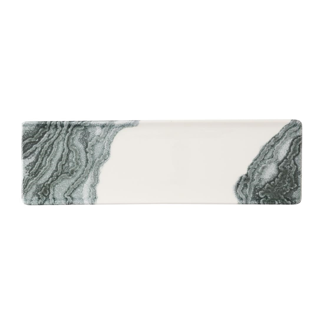 Churchill Tide Black Oblong Plates 300 x 90mm (6 Pack)