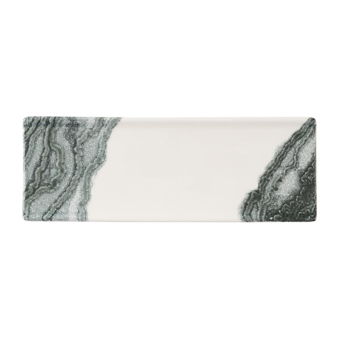 Churchill Tide Black Oblong Plates 250 x 90mm (6 Pack)