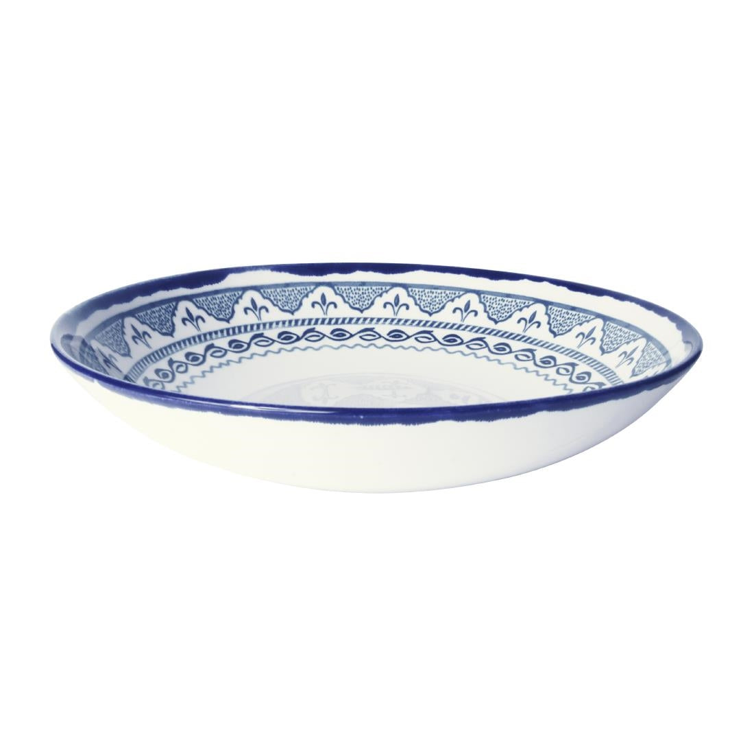 Dudson Harvest Moresque Coupe Bowls Blue 247mm (12 Pack)