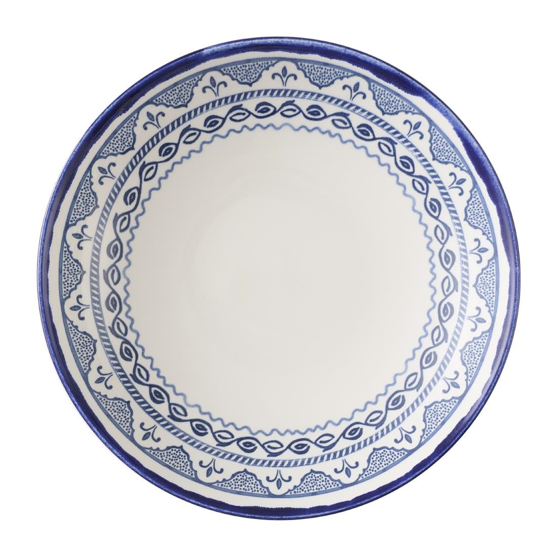 Dudson Harvest Moresque Coupe Bowls Blue 247mm (12 Pack)
