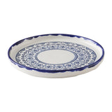 Dudson Harvest Moresque Walled Plates Blue 210mm (6 Pack)