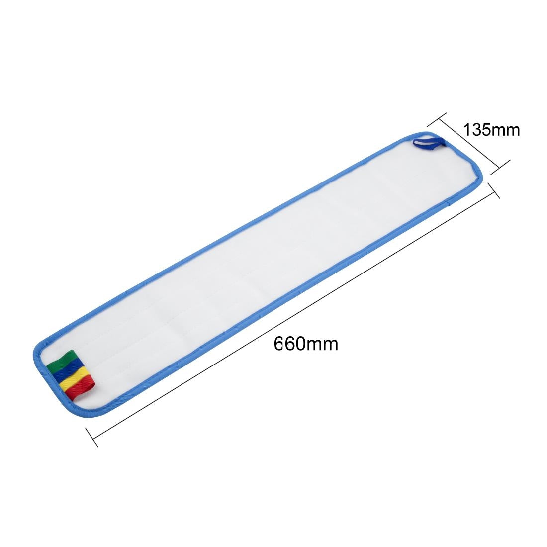 Jantex Connect Flat Mop Head Microfibre Pad 60mm