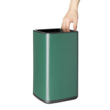 Bolero Square Waste Bin Green 7Ltr