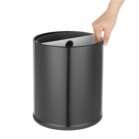 Bolero 2 Compartment Hotel Bin Black
