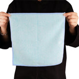 Jantex Microfibre Cloths Blue 400x400mm (5 Pack)