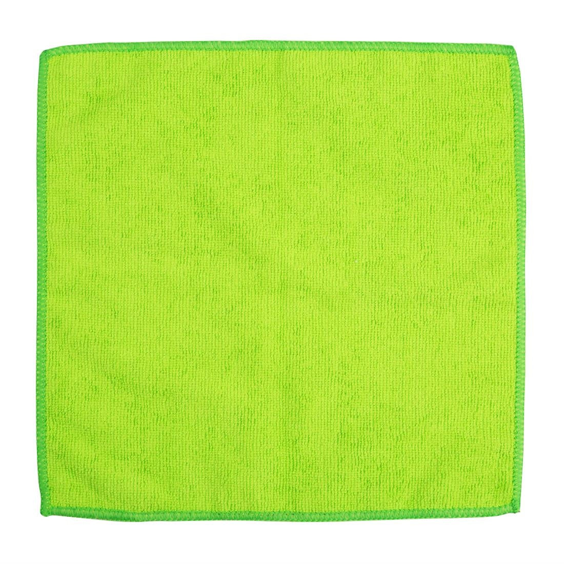 Jantex Microfibre Cloths Green (5 Pack)