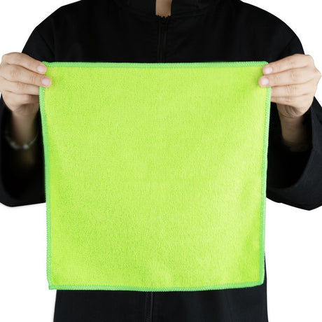 Jantex Microfibre Cloths Green (5 Pack)