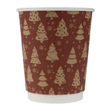 Fiesta Recyclable Christmas Double Wall Hot Cups 8oz (500 Pack)