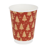 Fiesta Recyclable Christmas Hot Cup Double Wall 12oz (500 Pack)