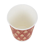 Fiesta Recyclable Christmas Hot Cup Double Wall 12oz (500 Pack)