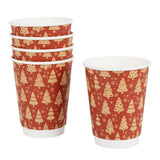 Fiesta Recyclable Christmas Hot Cup Double Wall 12oz (500 Pack)