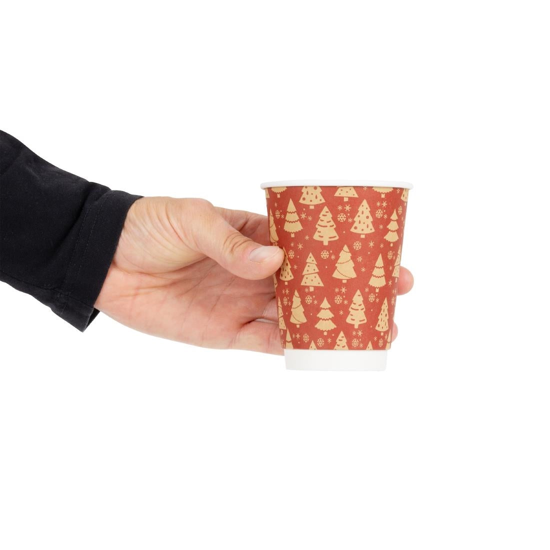 Fiesta Recyclable Christmas Hot Cup Double Wall 12oz (500 Pack)