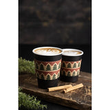 Fiesta Recyclable Christmas Cup Sleeves for 12oz Hot Cups (100 Pack)