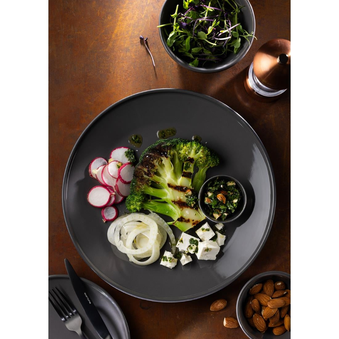 Utopia Core Plates Slate 225mm (6 Pack)