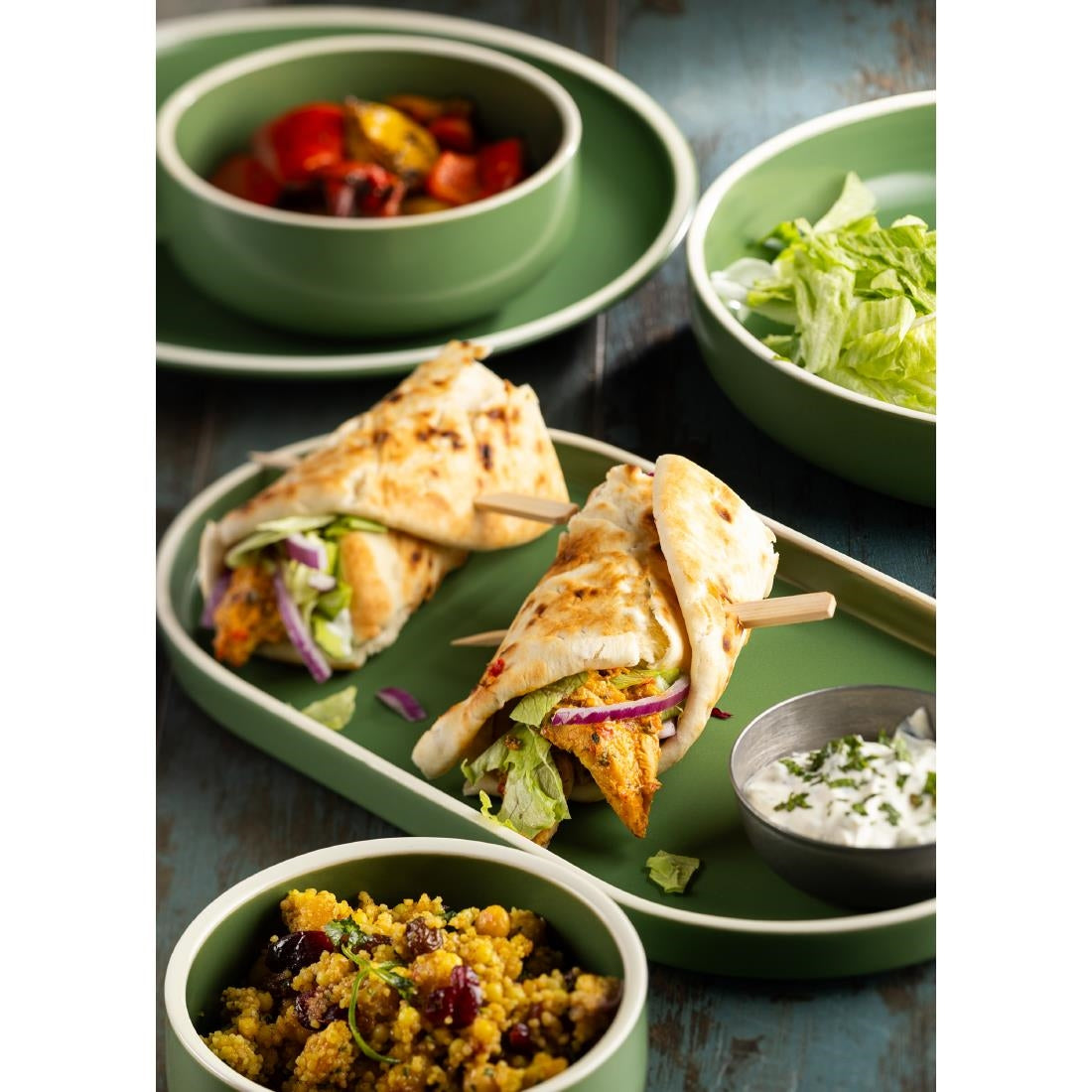 Utopia Forma Plates Forest Green 265mm (6 Pack)