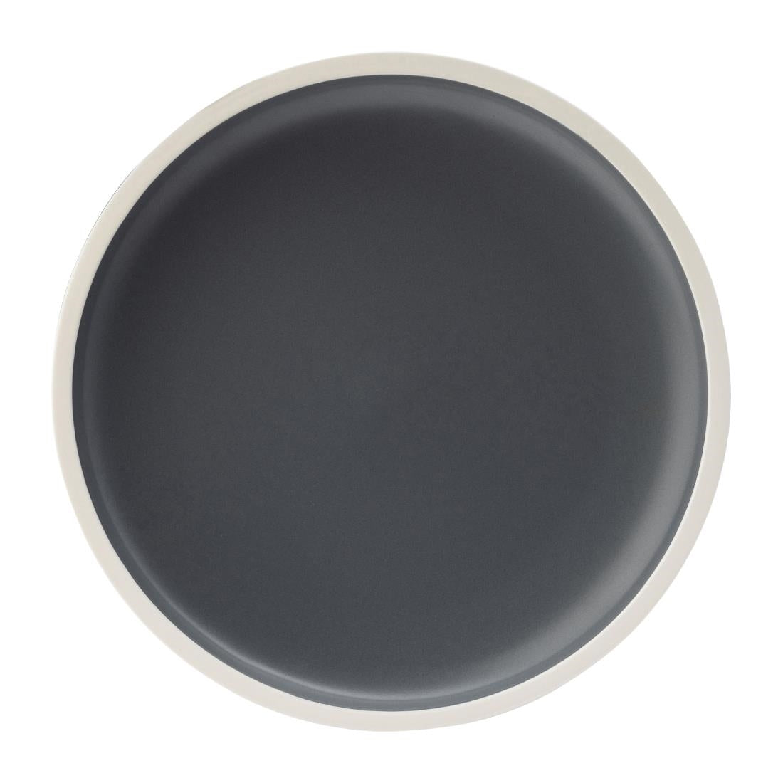 Utopia Forma Plates Charcoal 210mm (6 Pack)