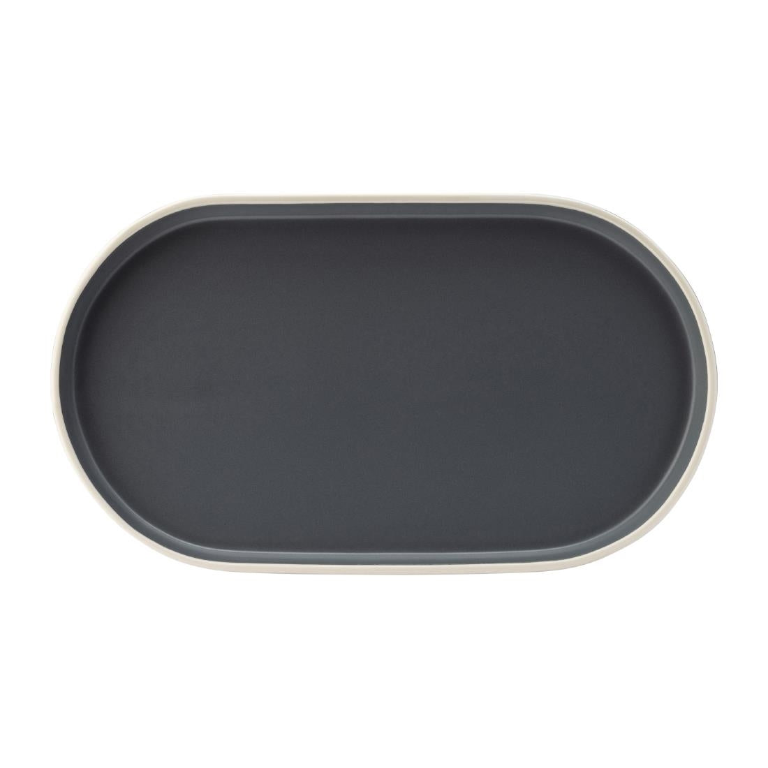 Utopia Forma Platters Charcoal 310x175mm (6 Pack)