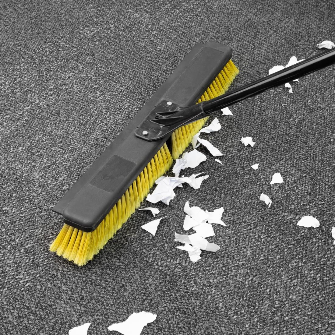 Jantex Heavy Duty Broom & Handle Set with Squeegee 24"
