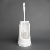 Jantex Round Toilet Brush & Holder - White