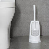 Jantex Round Toilet Brush & Holder - White