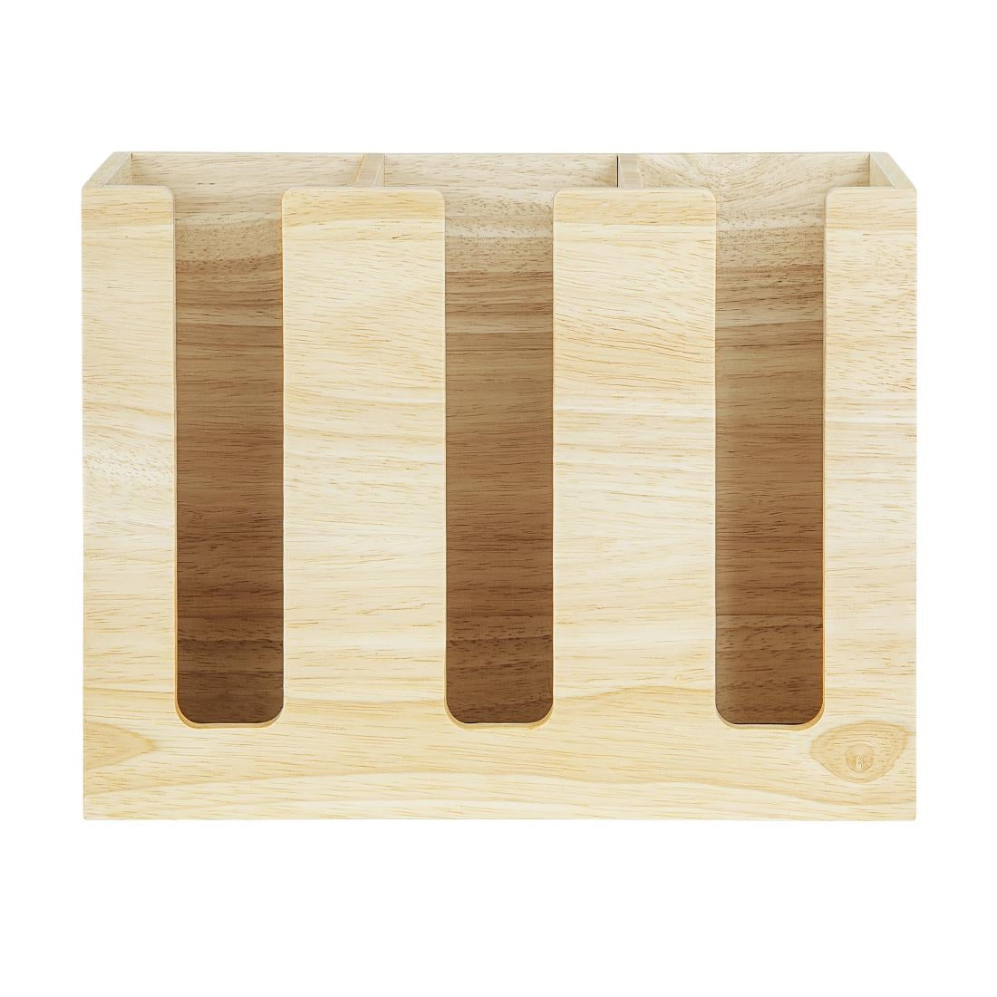 Olympia Cup Organiser Hevea Wood 340x120x240mm