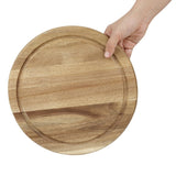 Olympia Round Acacia Wood Board for HW799 240mm Dome