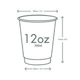 Vegware Christmas Double Wall Hot Cup 89-Series 12oz (500 pack)