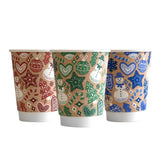 Vegware Christmas Double Wall Hot Cup 89-Series 12oz (500 pack)