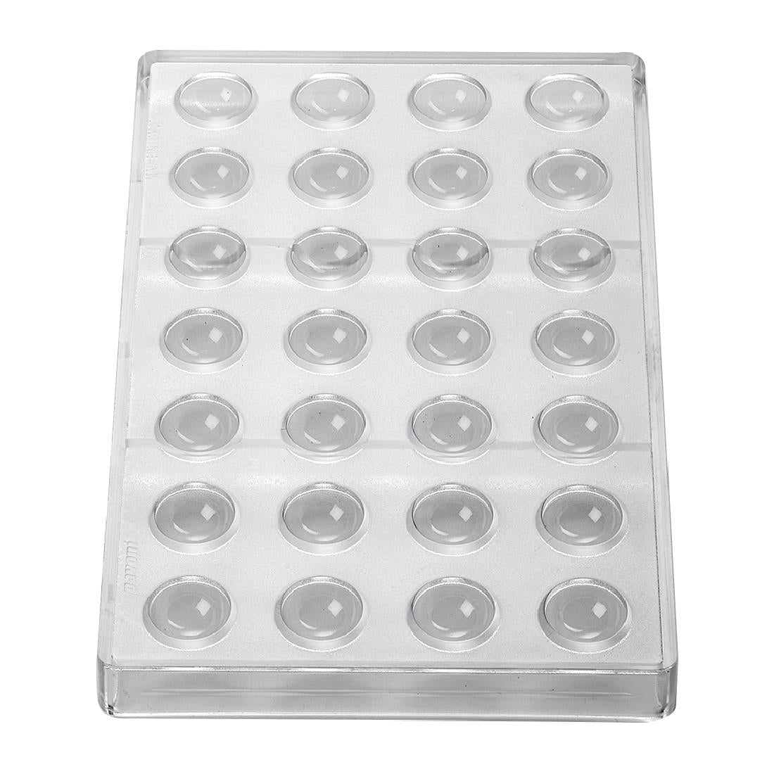 Pavoni 25x12mm Hemisphere Mould 275x175mm