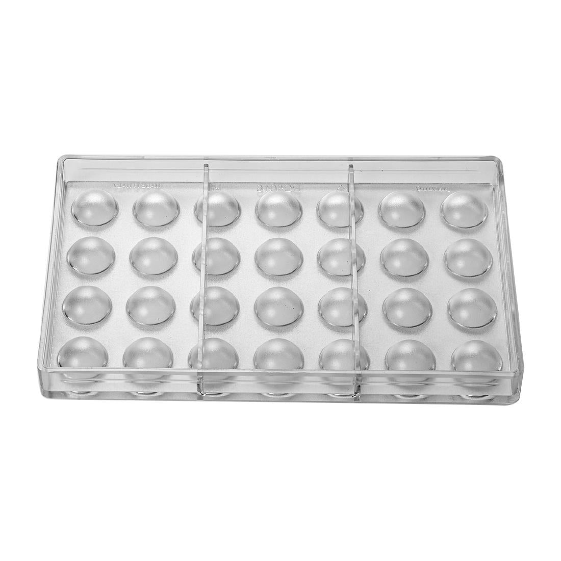 Pavoni 25x12mm Hemisphere Mould 275x175mm