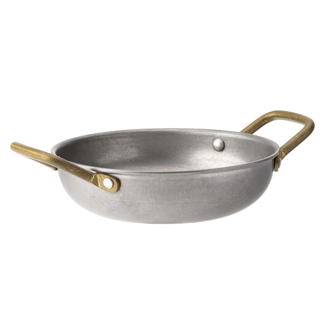 Utopia Vintage Brass Handled Dishes 150mm (6 Pack)