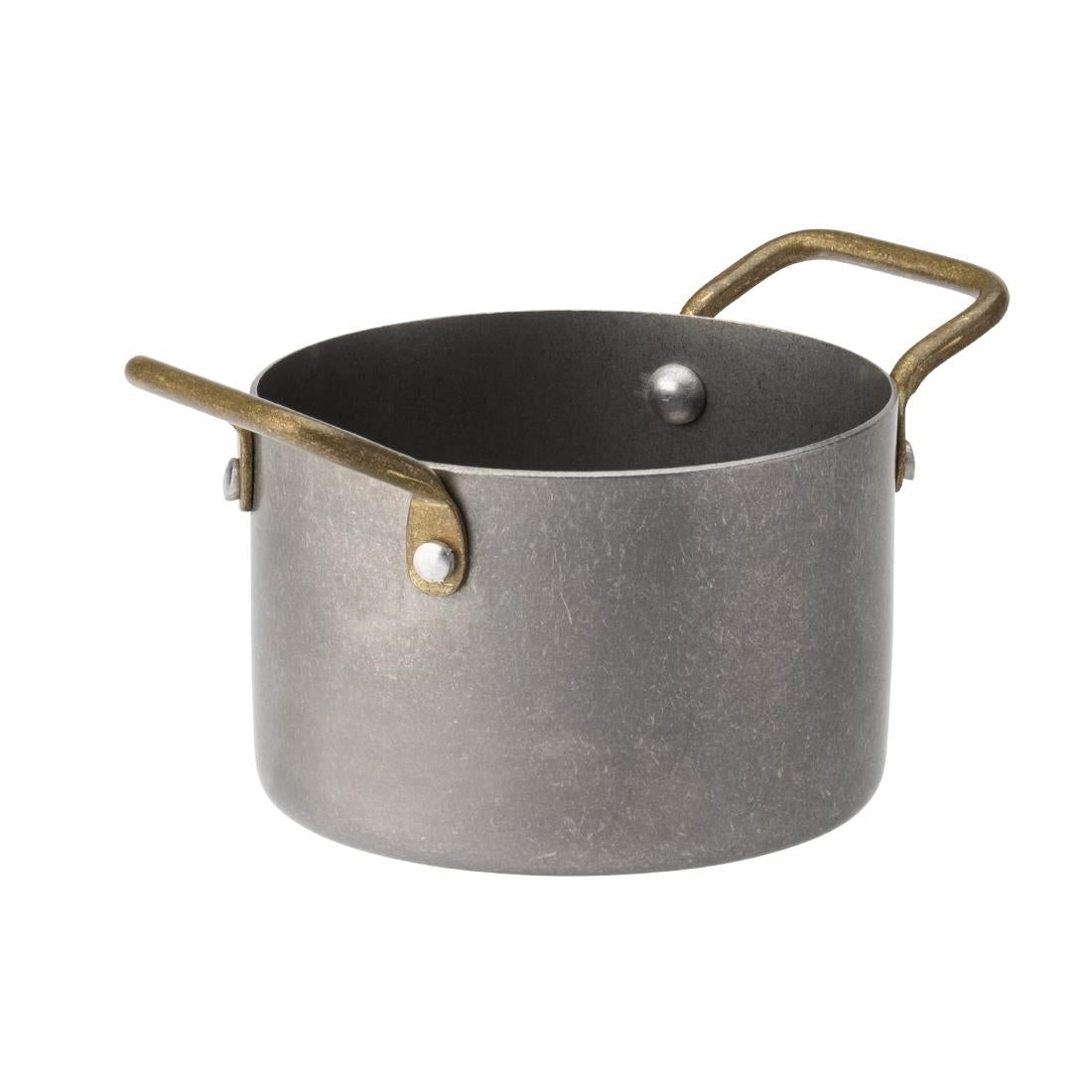 Utopia Vintage Steel Mini Casserole Dishes 3.5" 90mm (6 Pack)