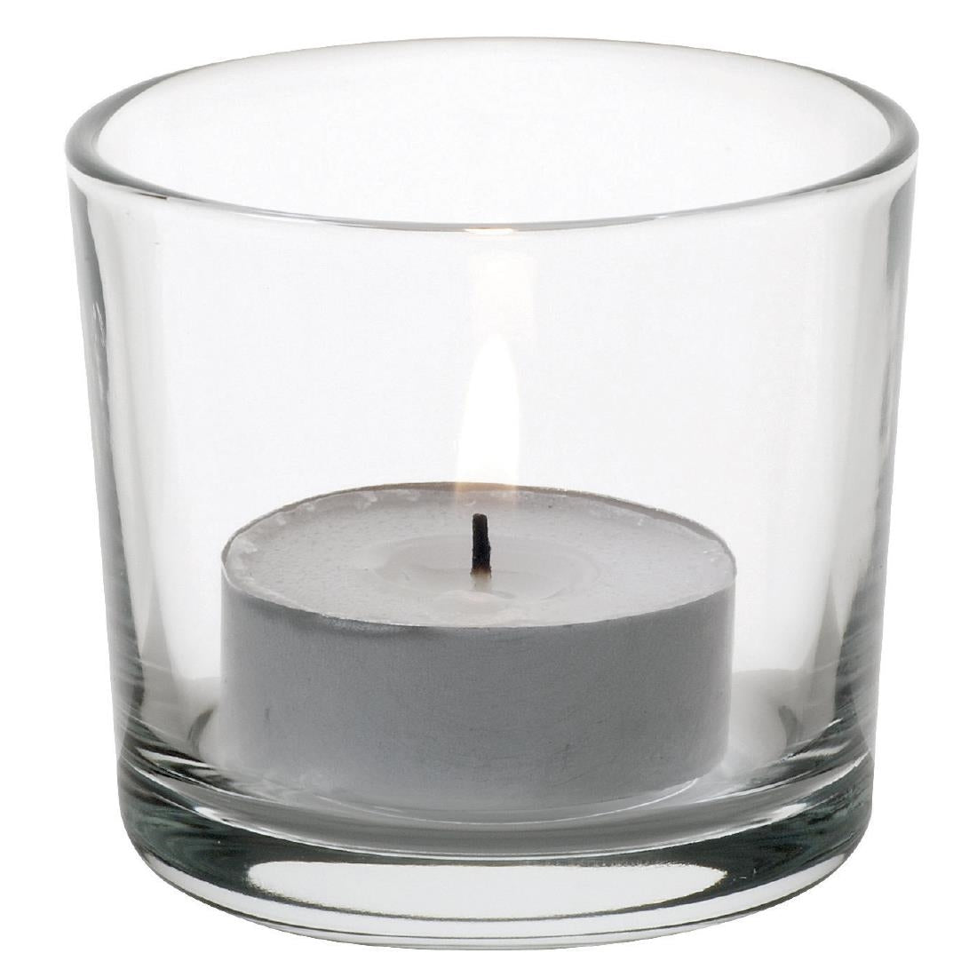 Utopia Alanya Glass Candle Holders (48 Pack)