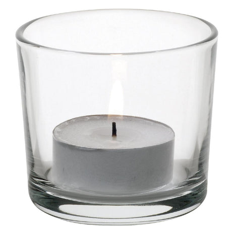 Utopia Alanya Glass Candle Holders (48 Pack)