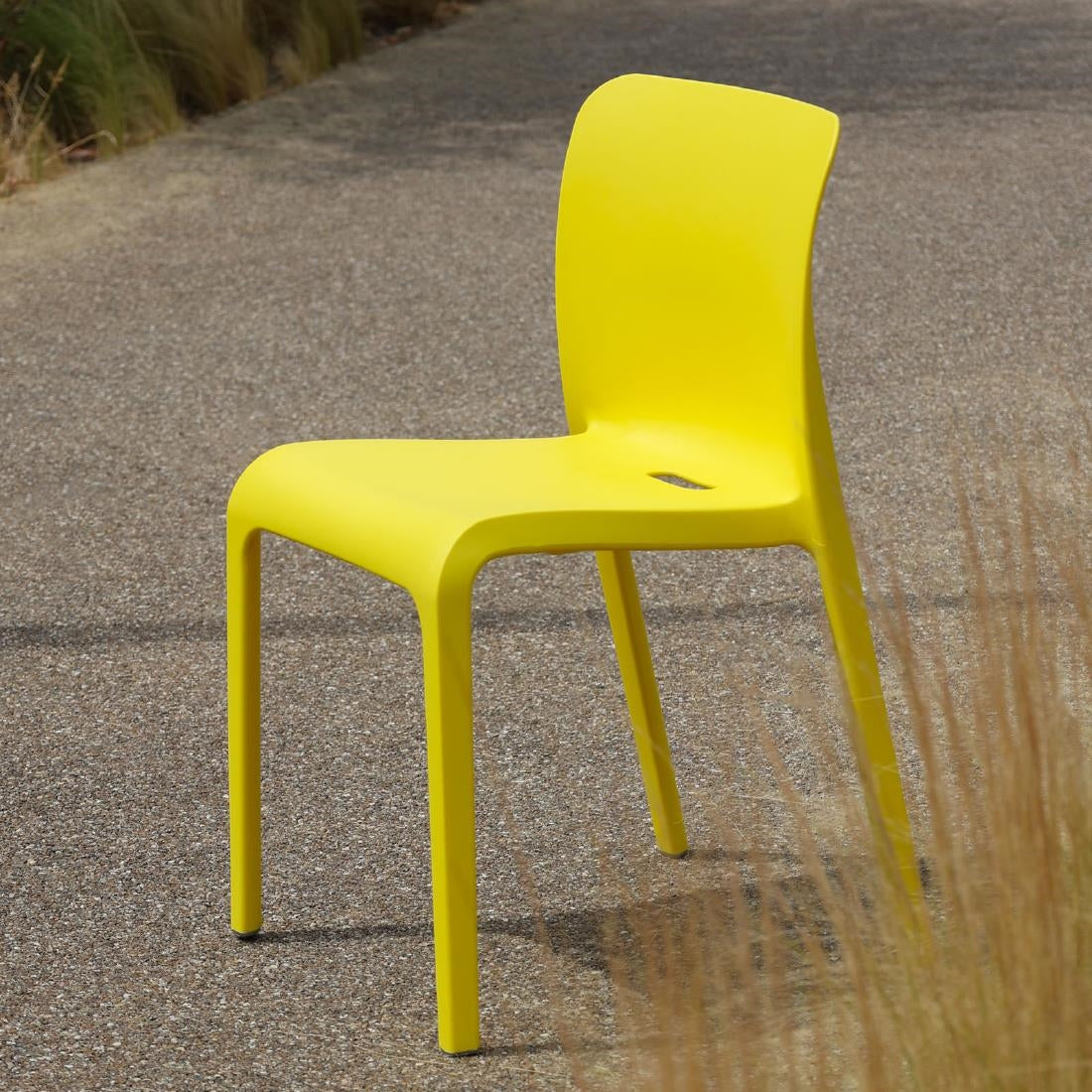 Origin POP Chair Sulfur Yellow 480x500x790mm (2 Pack)