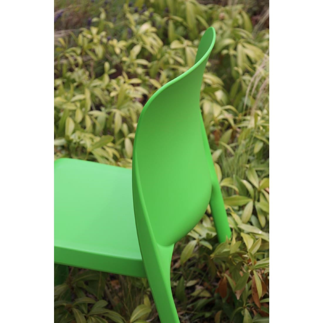 Origin POP Chair Bright Green 480x500x790mm (2 Pack)