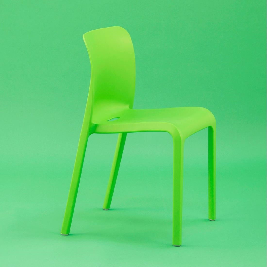 Origin POP Chair Bright Green 480x500x790mm (2 Pack)