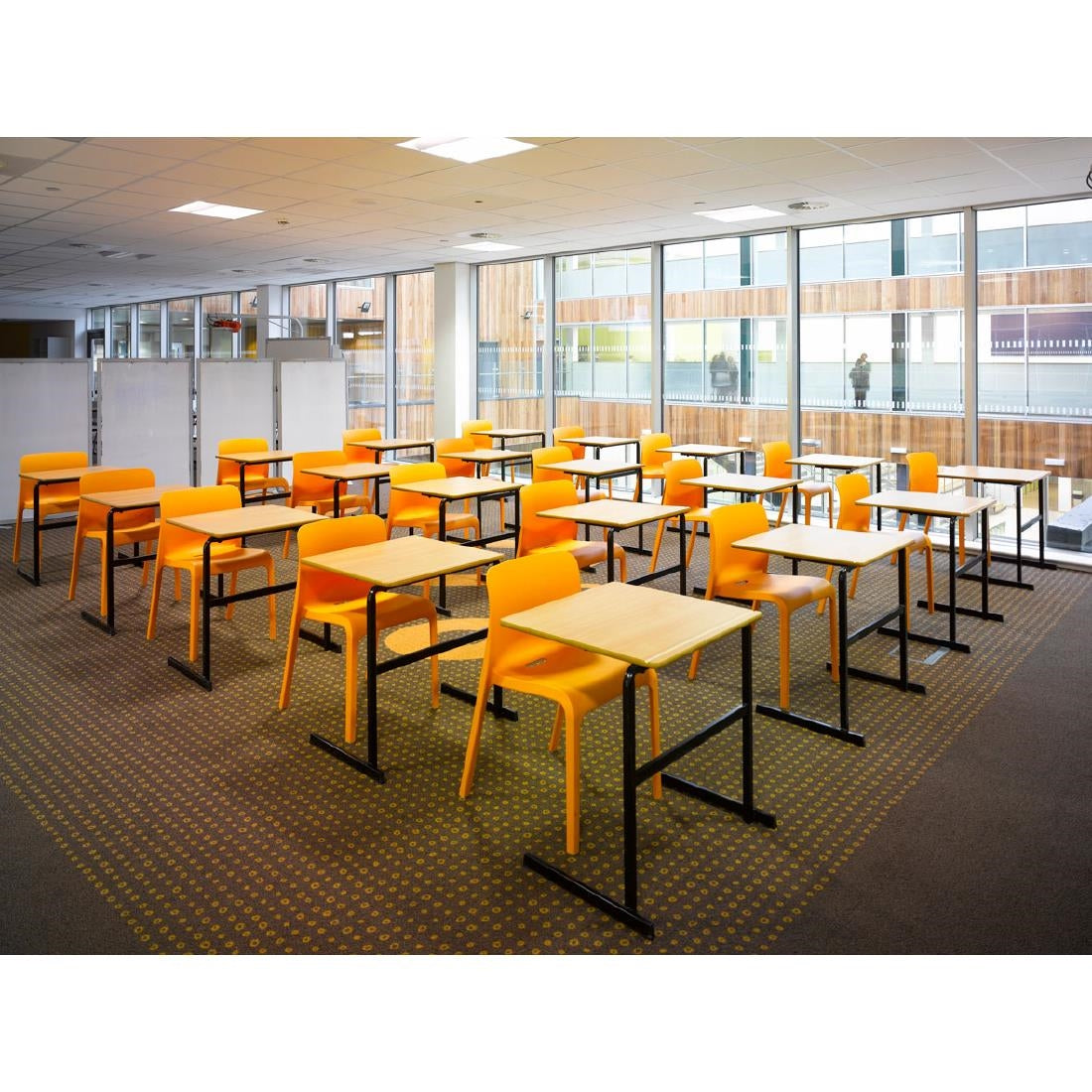 Origin POP Chair Deep Orange 480x500x790mm (2 Pack)