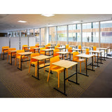 Origin POP Chair Deep Orange 480x500x790mm (2 Pack)
