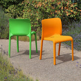 Origin POP Chair Deep Orange 480x500x790mm (2 Pack)