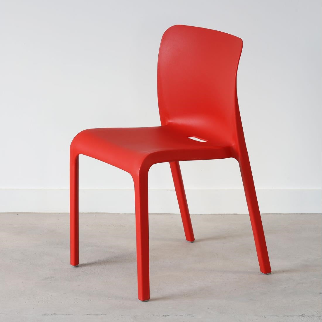 Origin POP Chair Pure Red 480x500x790mm (2 Pack)