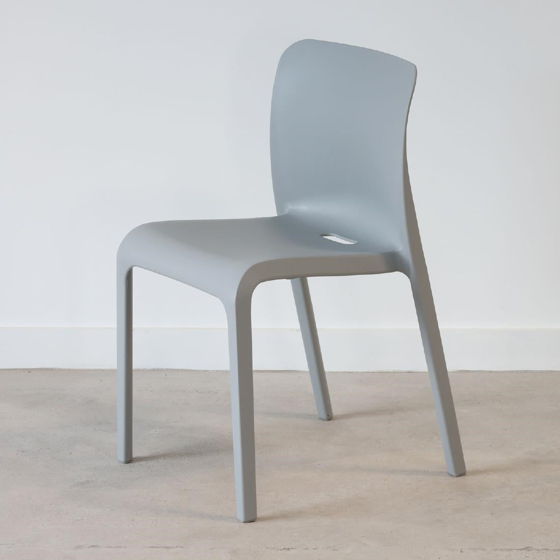 Origin POP Chair Signal Grey 480x500x790mm (2 Pack)