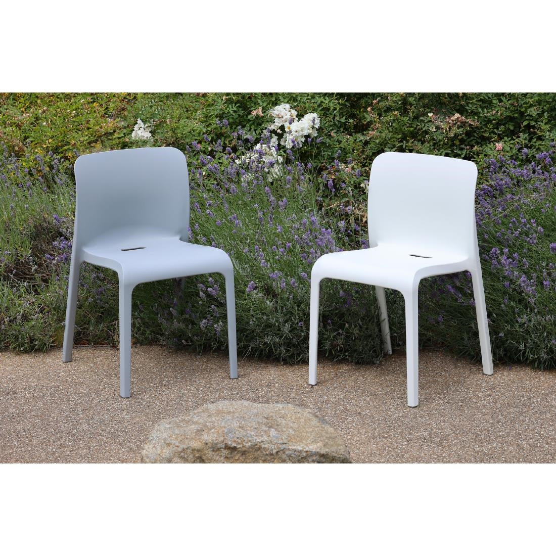 Origin POP Chair Signal Grey 480x500x790mm (2 Pack)