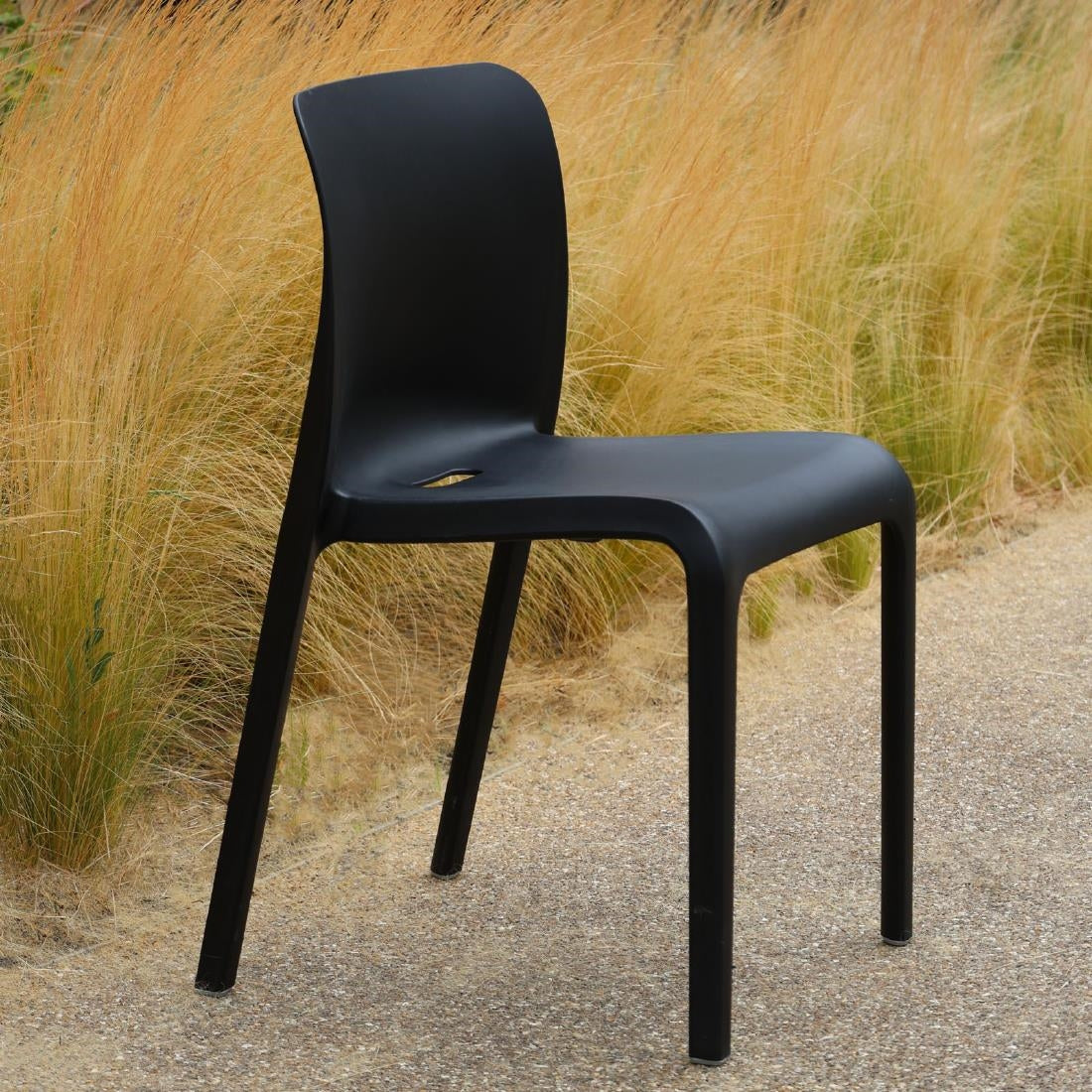 Origin POP Chair Traffic Black 480x500x790mm (2 Pack)