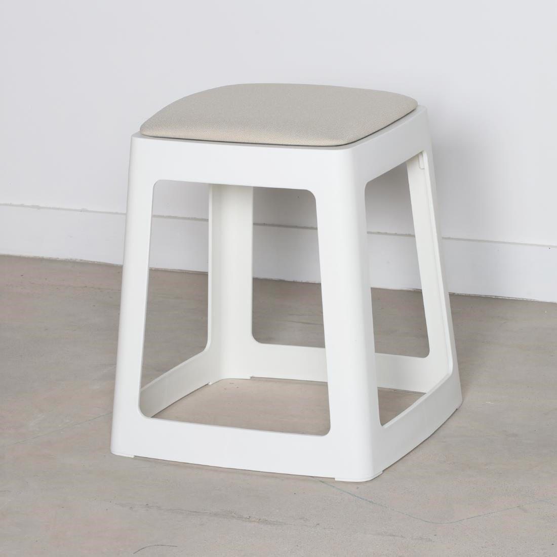 Origin Base Stool Traffic White 400x400x440mm (2 Pack)