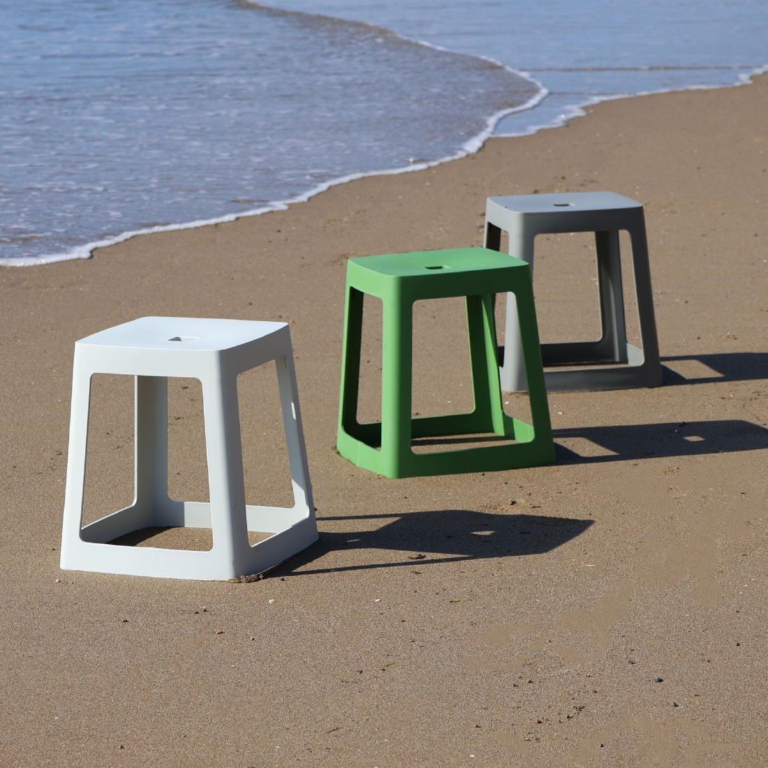 Origin Base Stool May Green 400x400x440mm (2 Pack)