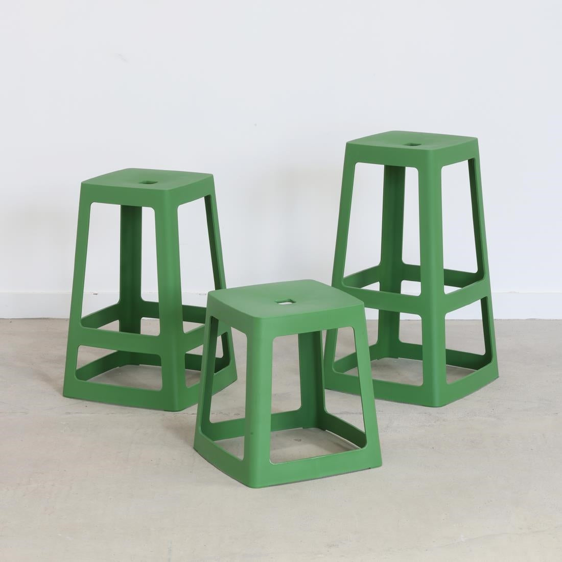 Origin Base Stool May Green 400x400x440mm (2 Pack)
