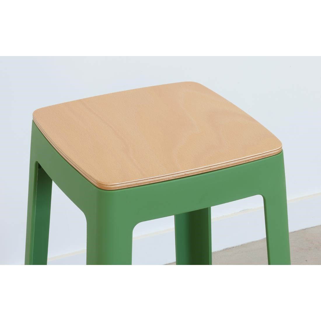 Origin Base Stool May Green 400x400x440mm (2 Pack)