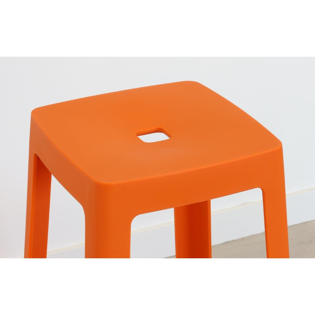 Origin Base Stool Signal Orange 400x400x440mm (2 Pack)